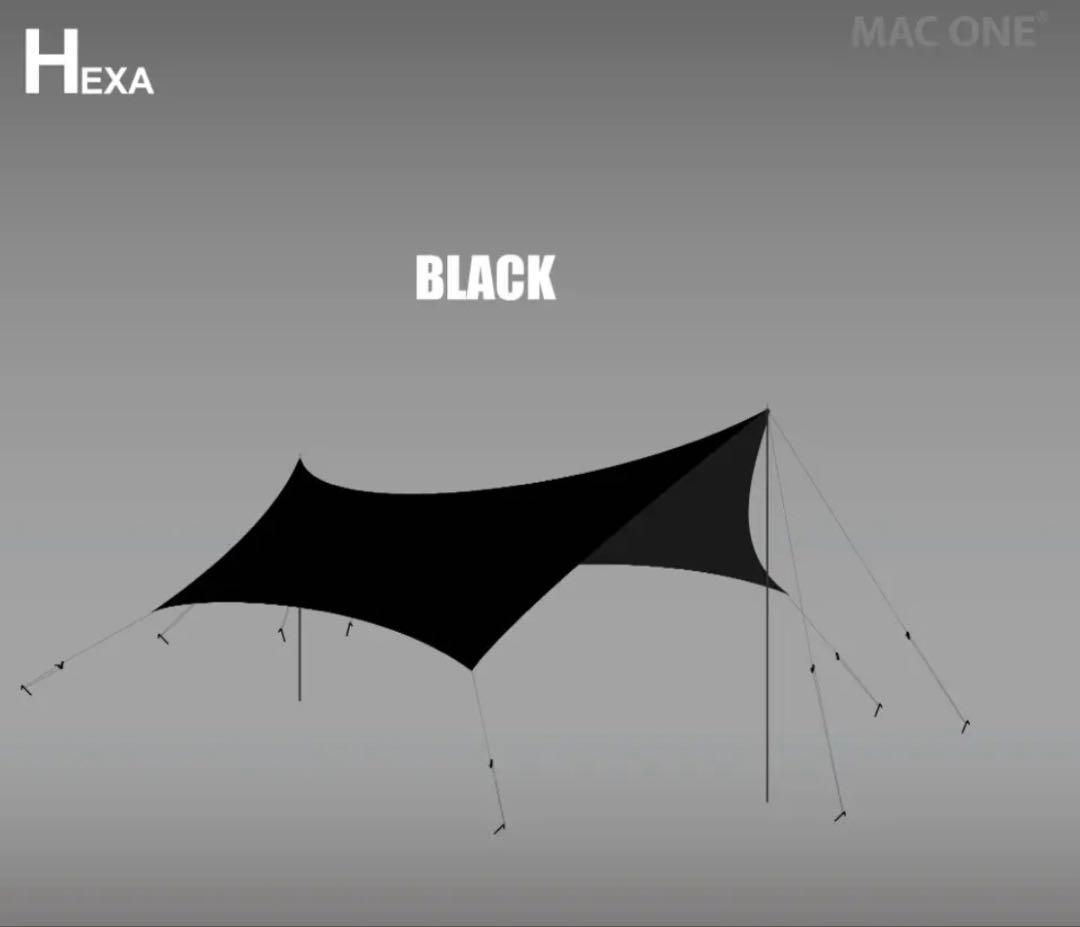 ★人気色★ MacOne Hexa L (マックワンヘキサ) ブラック (L)