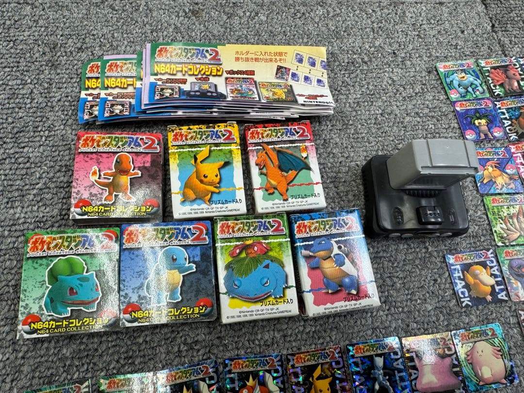 ポケモン　ポケモンスタジアム2　N64カードコレクション　本体　130枚