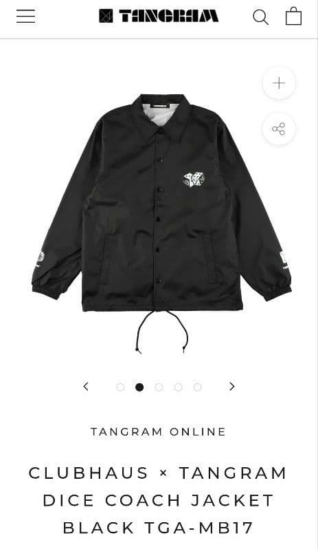 【室内試着のみ】TANGRAM×CLUBHAUS　コーチジャケット　希少なXXL