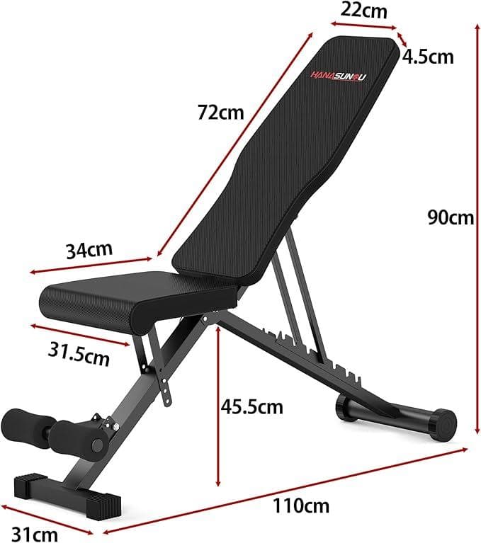 【新品未使用未開封＆送料込】自宅筋トレ用トレーニングベンチ ブラック