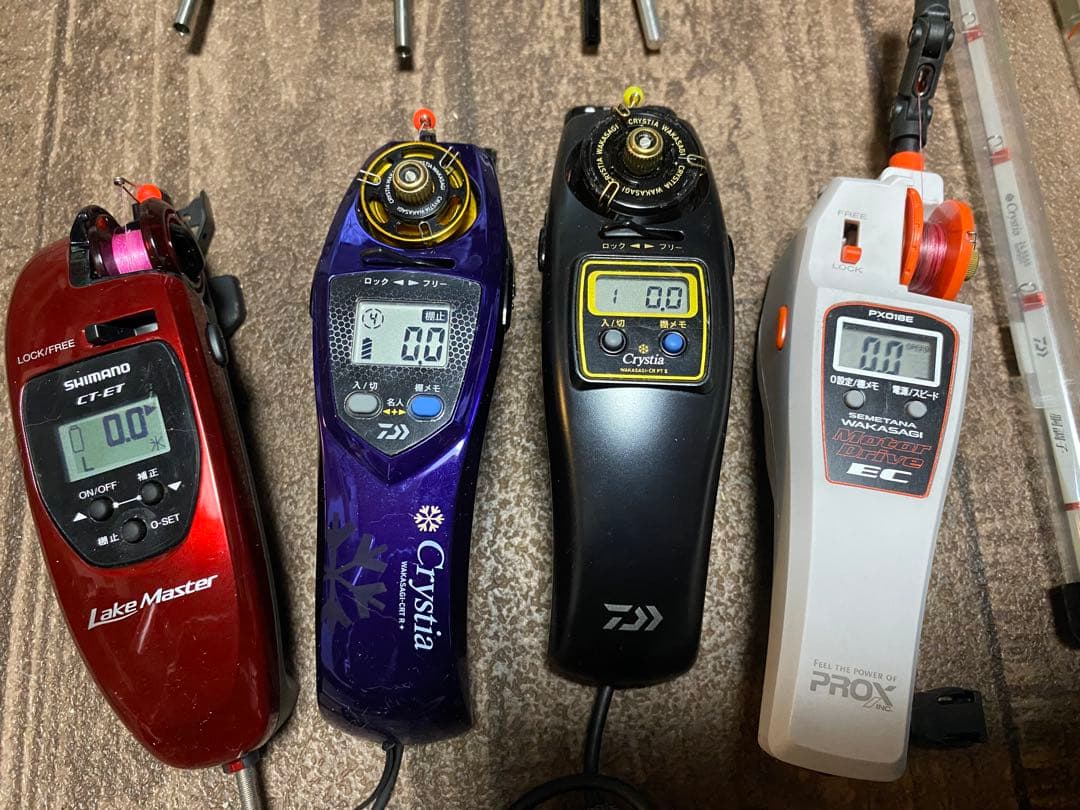ワカサギ　電動リール　魚群探知機　まとめて