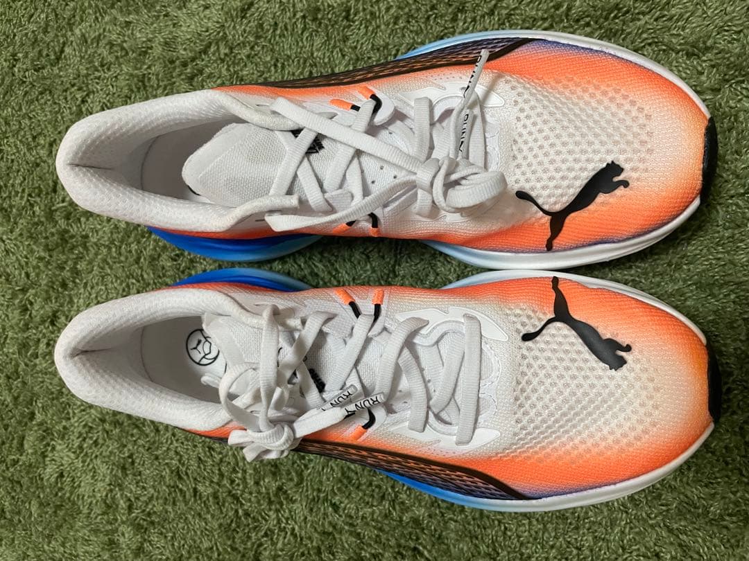 PUMA ディヴィエイト　ニトロ3 EKIDEN オレンジ/ブルー