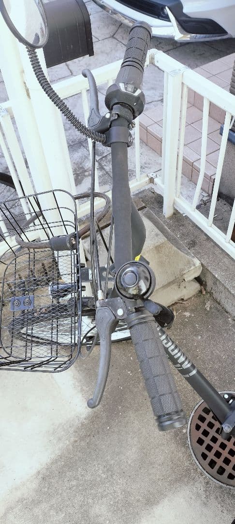 折りたたみ自転車 バスケット付き