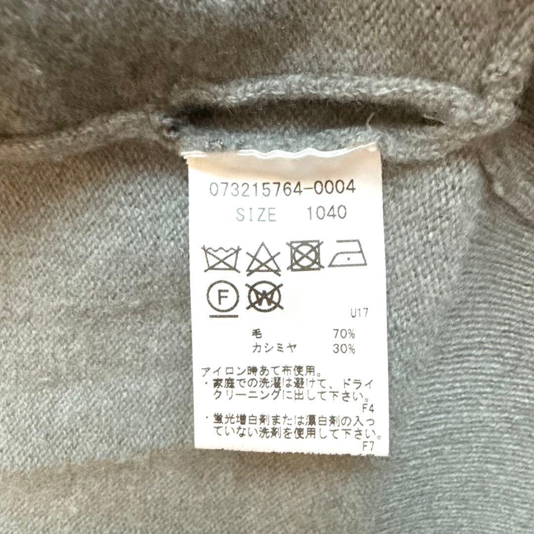 G/FORE カシミヤ混 ジップニット 40 グレー×ピンク