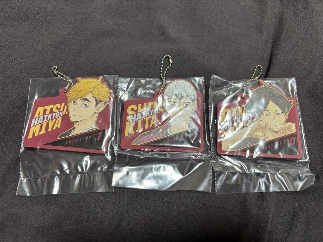 ハイキュー!! 一番くじ A賞 フィギュア 宮侑 北 角名 ラバーキーホルダー