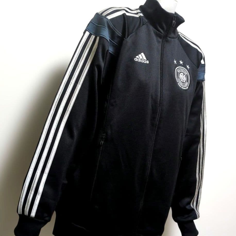 【極美品】adidas アディダス ドイツ代表 フルジップジャージ ブラック