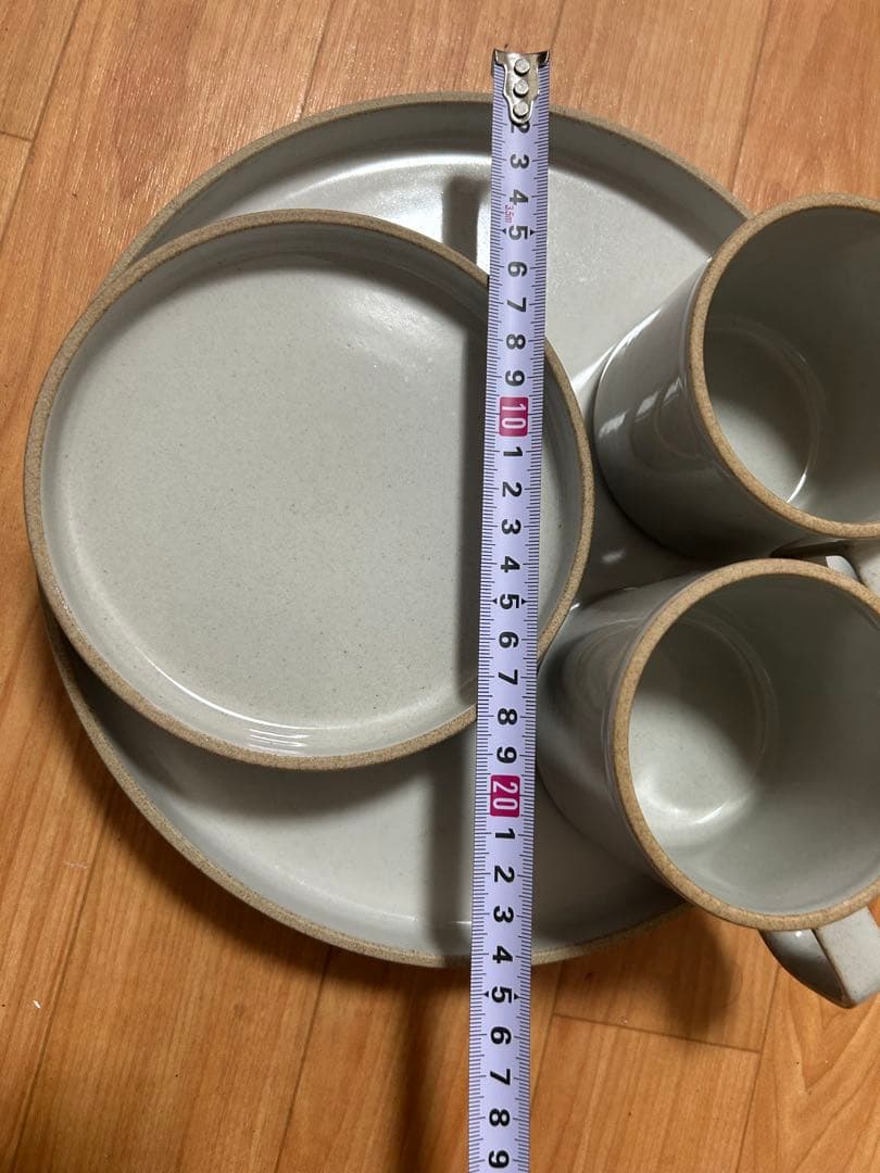 ハサミポーセリン食器セット プレート2種4枚 カップ2個