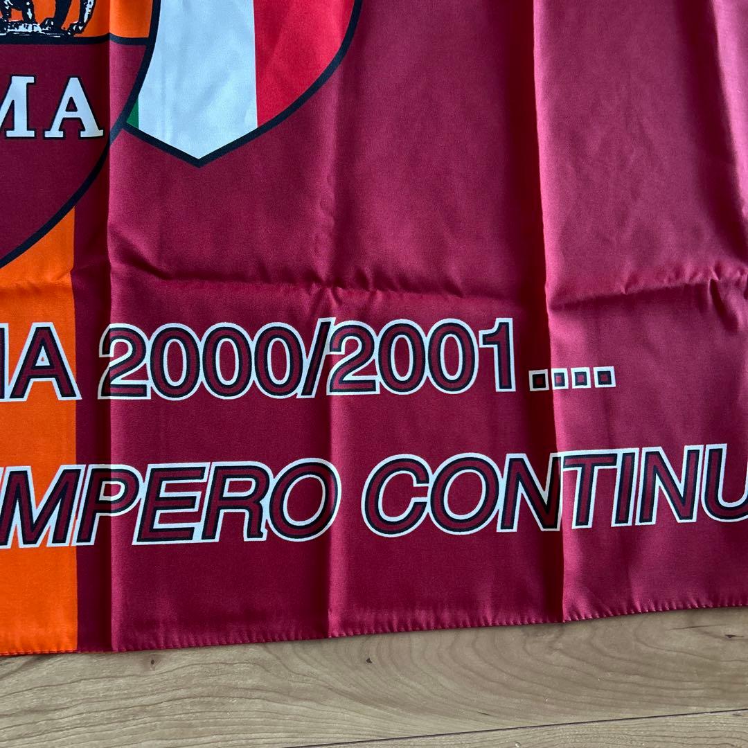 中田在籍時優勝フラッグAS Roma フラッグ 2000/2001シーズン 記念