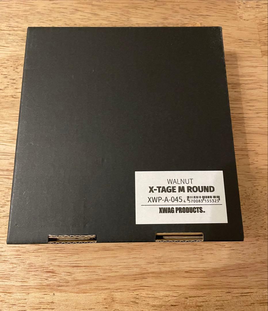 新品未使用X-TAGE WALNUT ROUND M ウォルナットコースター