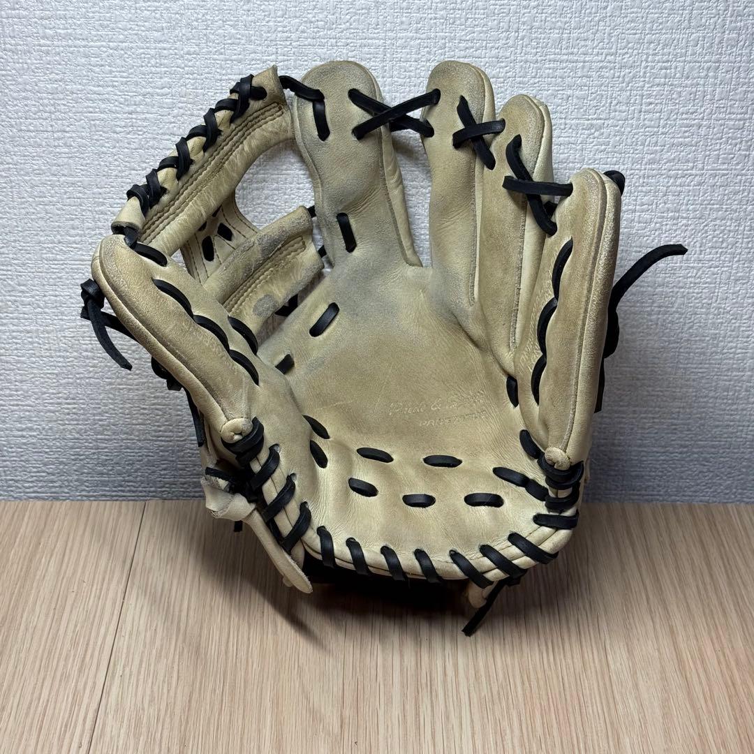 ZETT プロステイタス 軟式 内野手用 クロス締め/逆巻き