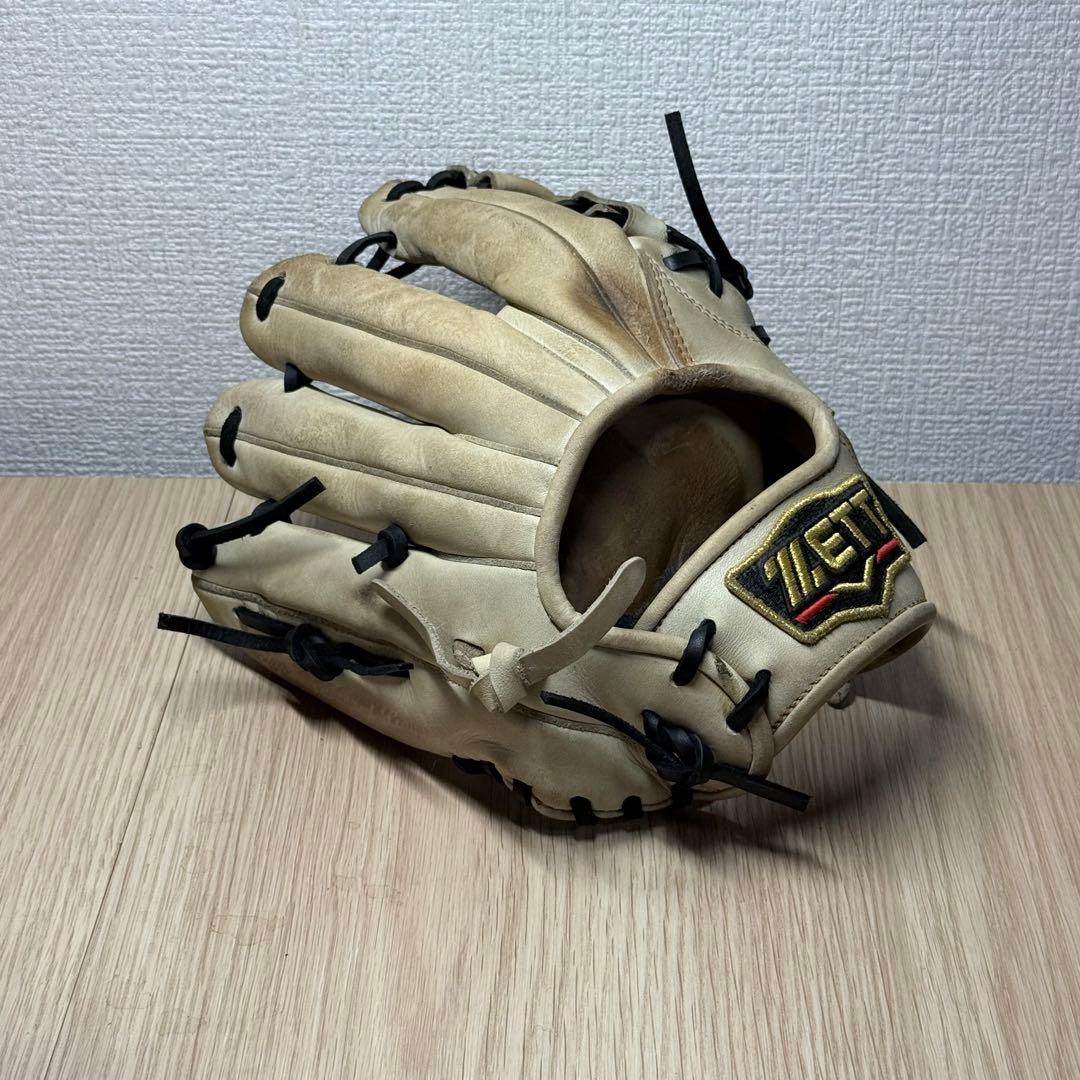 ZETT プロステイタス 軟式 内野手用 クロス締め/逆巻き