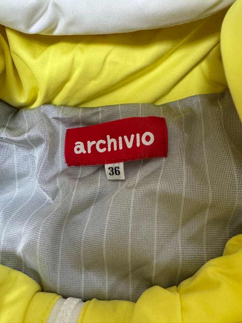 一度のみ使用♡archivio イエローフード付きジャケット♡36