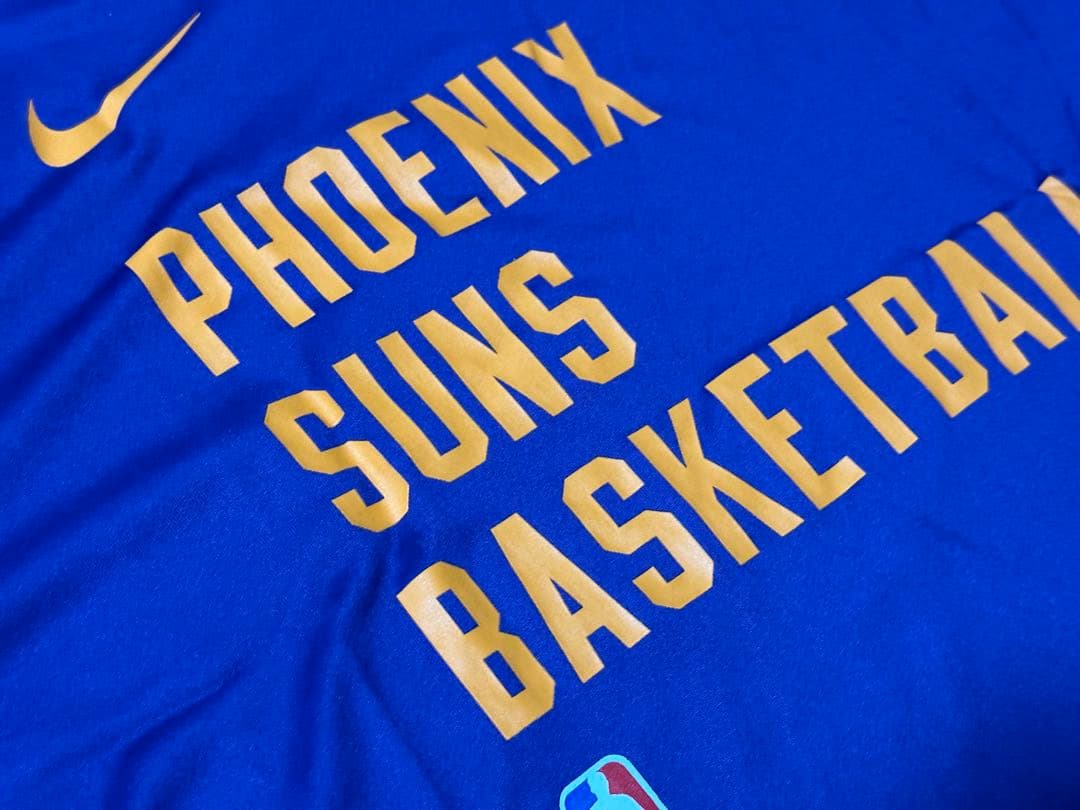 ナイキSunsサンズNBA24シーズン選手支給品プラクティスTシャツMサイズ