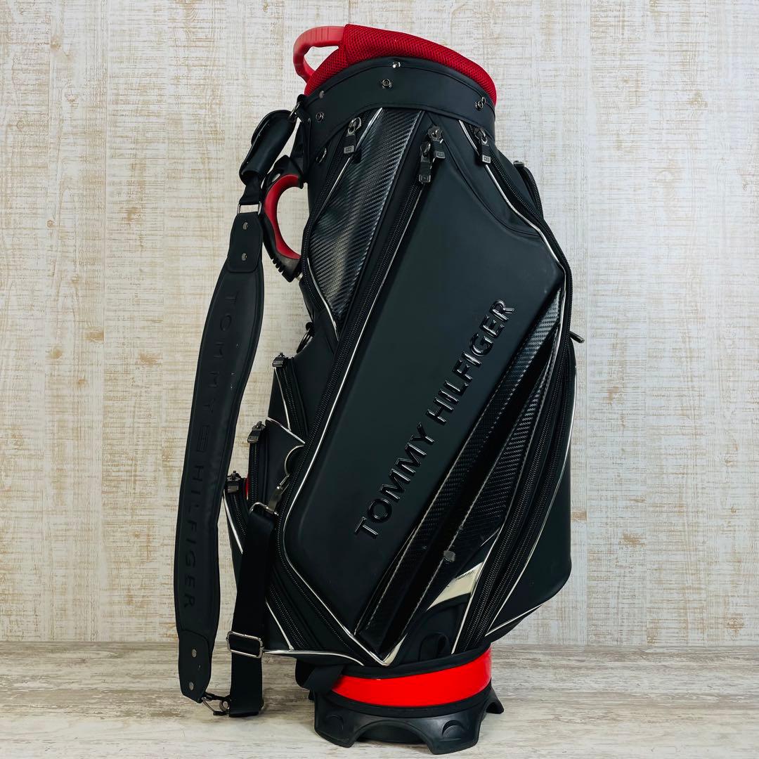   GOLF マット仕上げ　カーボン調　キャディバッグ