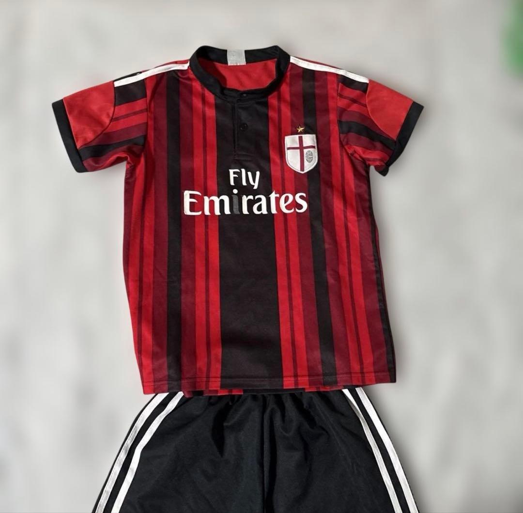 ACミラン サッカーシャツ・ショーツセット