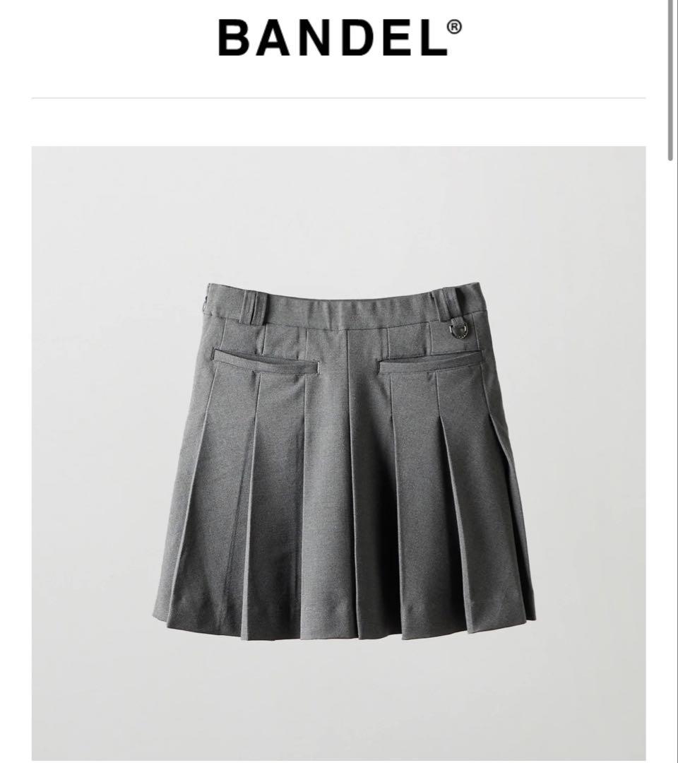 BANDELGOLFプリーツスカート　グレーM
