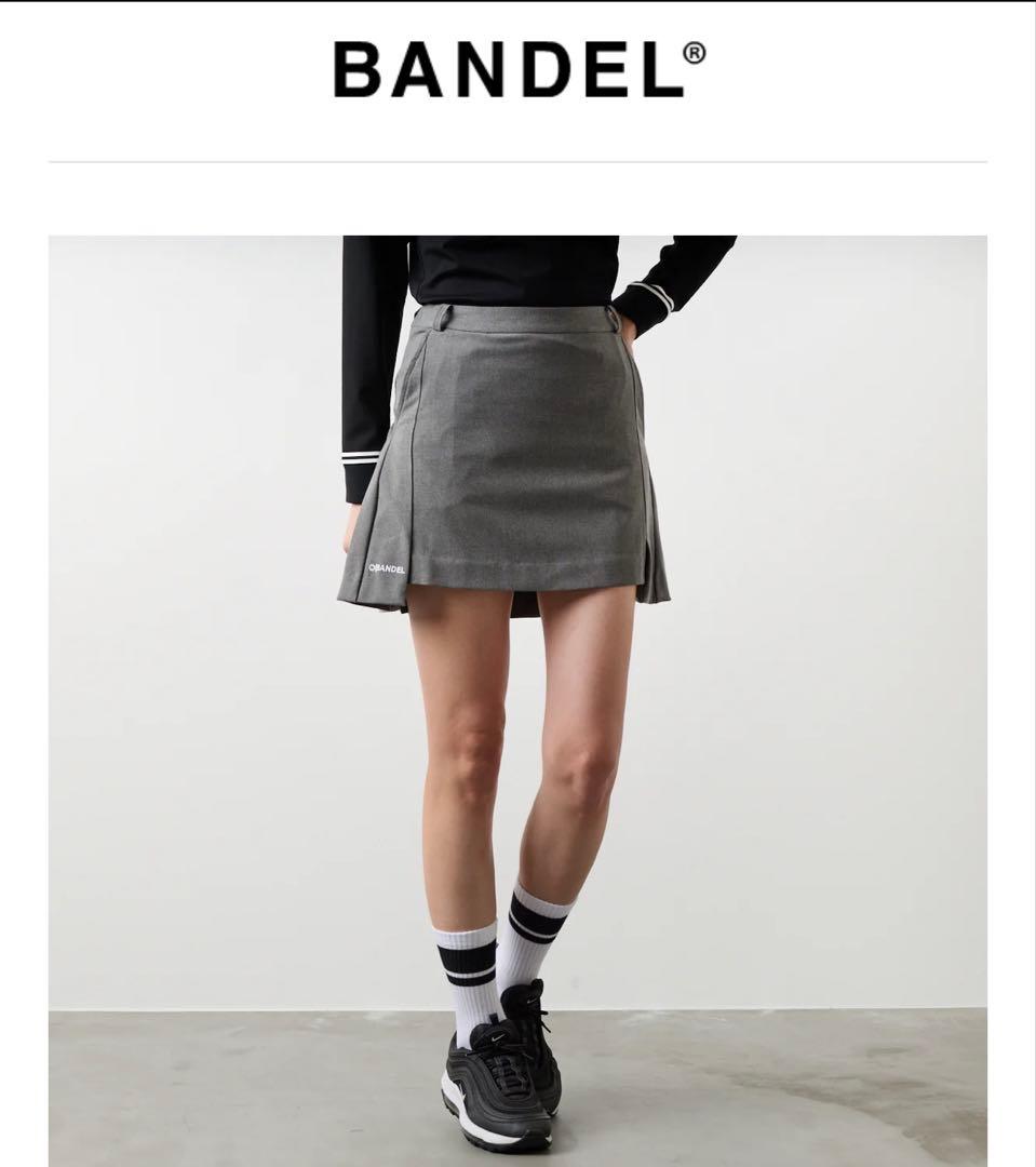 BANDELGOLFプリーツスカート　グレーM