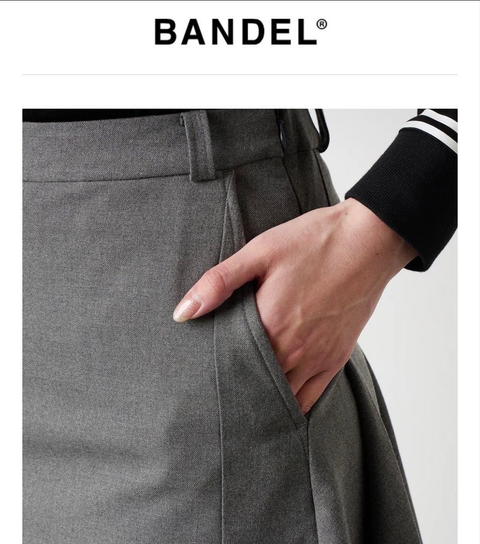 BANDELGOLFプリーツスカート　グレーM