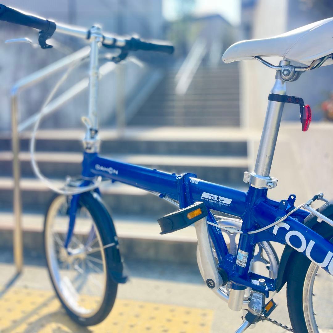 整備済 DAHON Route 20インチ 7段変速 ダホン ルート ブルー