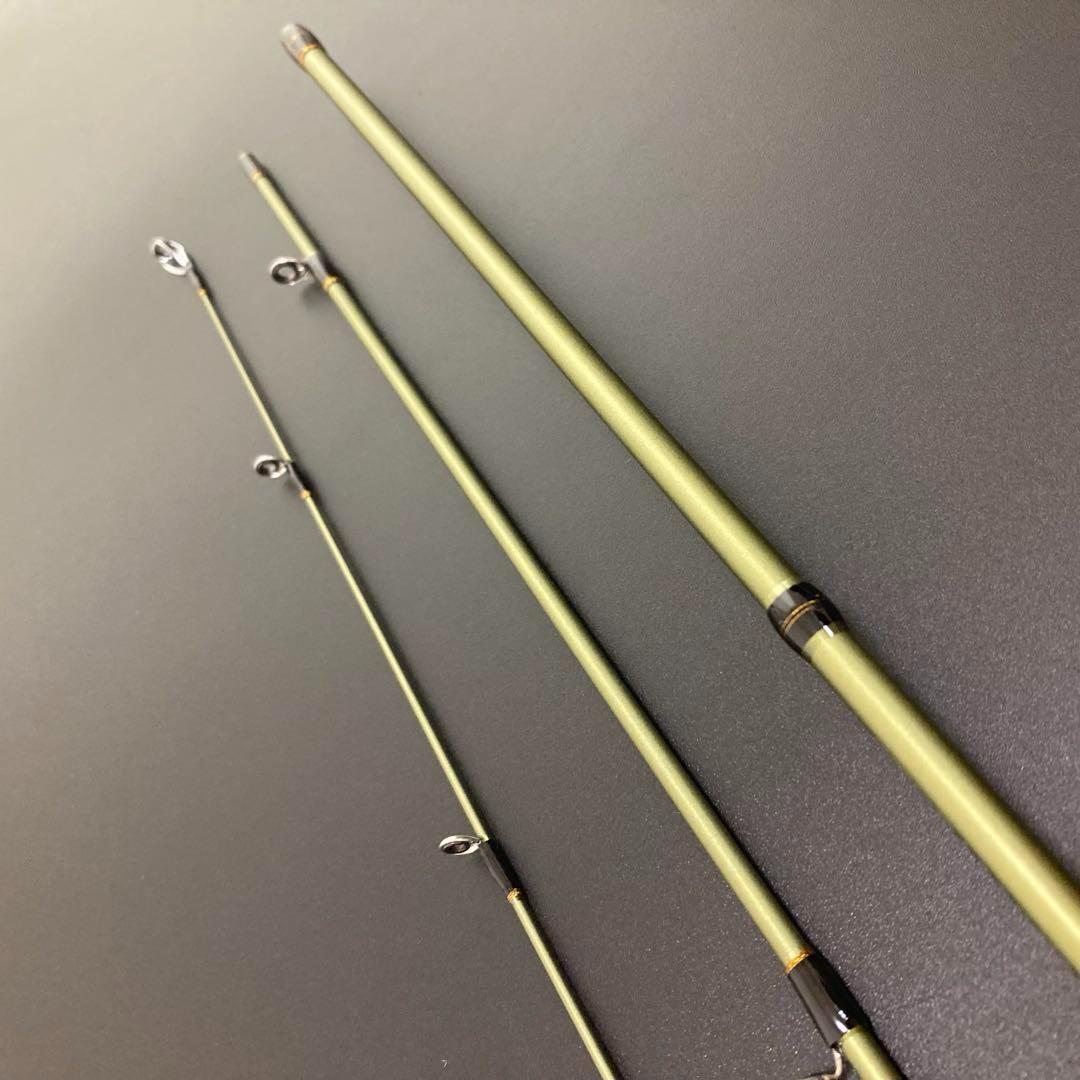【新品】超軽量 カーボン製 トラウトロッド 62.8g 1.39m ベイトモデル