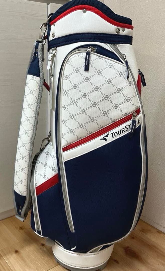 TOURSTAGE ツアーステージ　キャディバッグ ネイビー　軽量　レディース