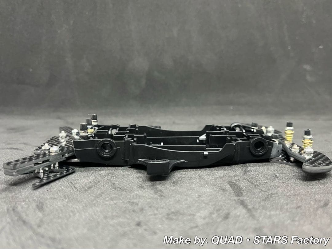 【ミニ四駆・MA用】2軸ATリジットバンパー＋1軸リヤアンカー　フルカーボン