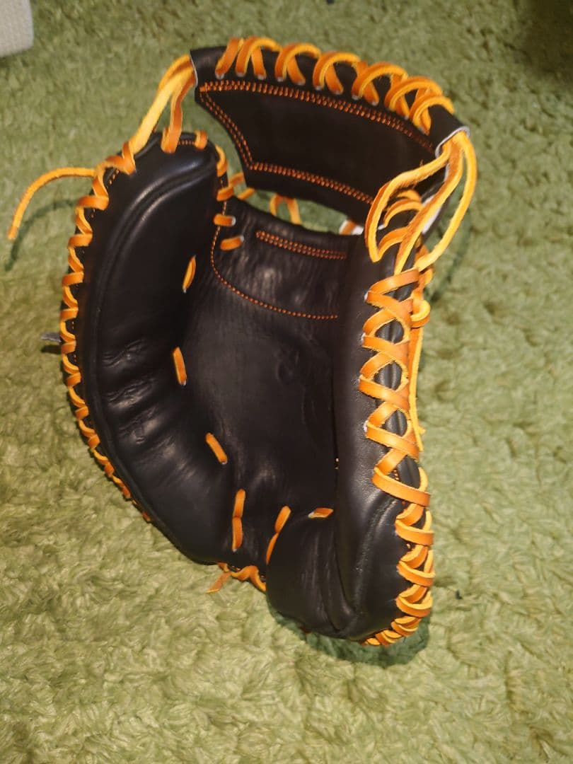 新品　ハタケヤマ　甲斐モデル　オリジナルロゴ入り　軟式　キャッチャーミット