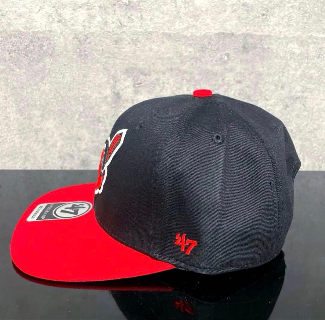 インディアンス　キャップ MLB 47 メジャーリーグベースボール　黒