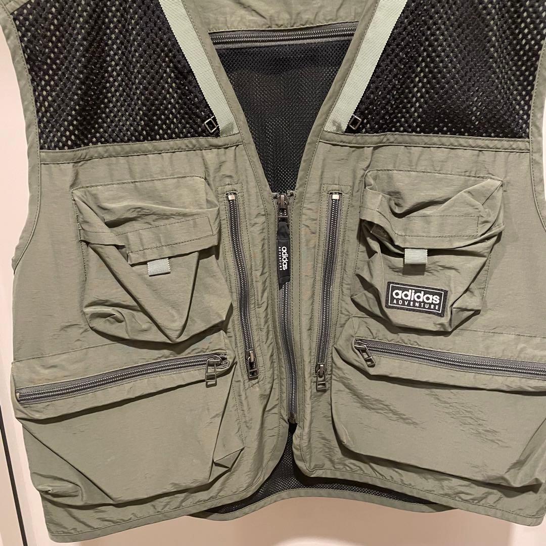 90's adidas ADVENTURE ユーティリティ ベスト デサント製
