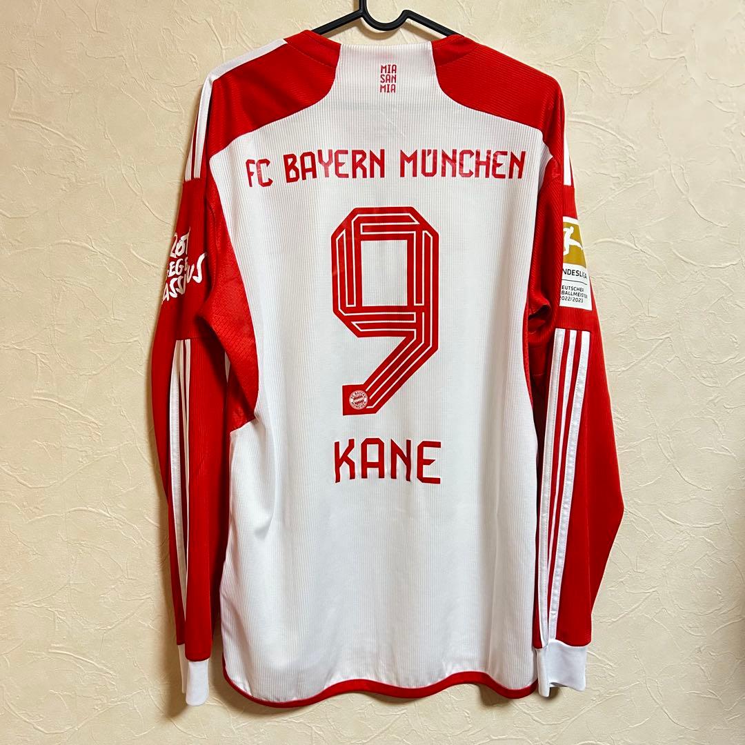 FC BAYERN MUNCHEN KANE 9番　サッカーユニフォーム長袖　M