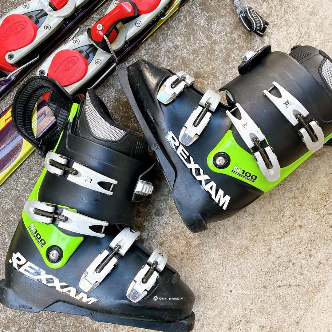 迅速発送 Salomonショート スキー 板Rexxam ブーツ