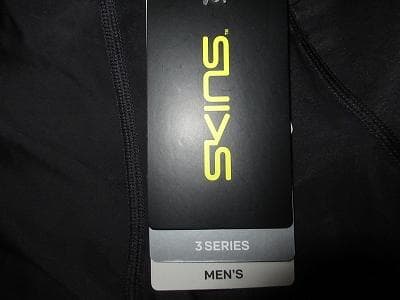 SKINS　ゴルフウェア 着圧 SERIES-3 メンズロングタイツ Lブラック