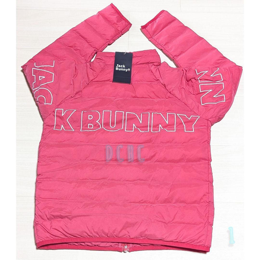 新品 【サイズ１(Ｍ)】【ピンク】ジャックバニー 中綿ブルゾン ゴルフ