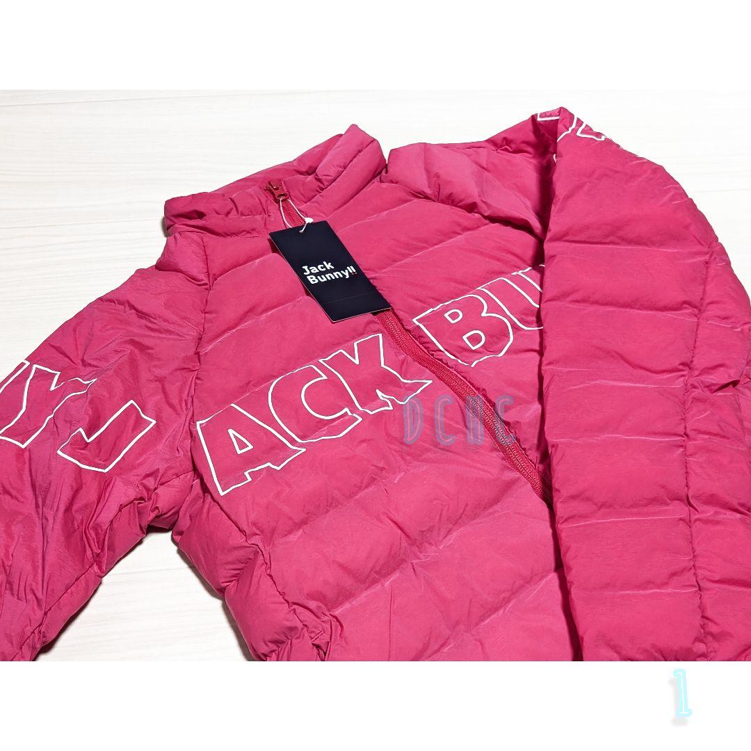 新品 【サイズ１(Ｍ)】【ピンク】ジャックバニー 中綿ブルゾン ゴルフ