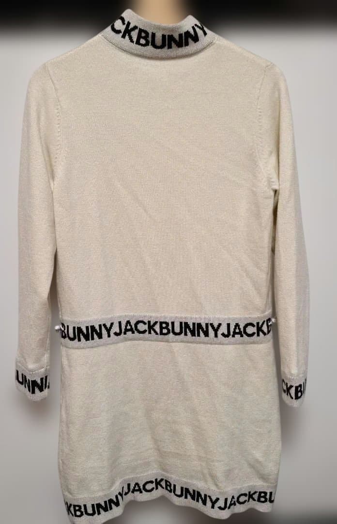 JACKBUNNY タートルネックニットワンピース クリーム