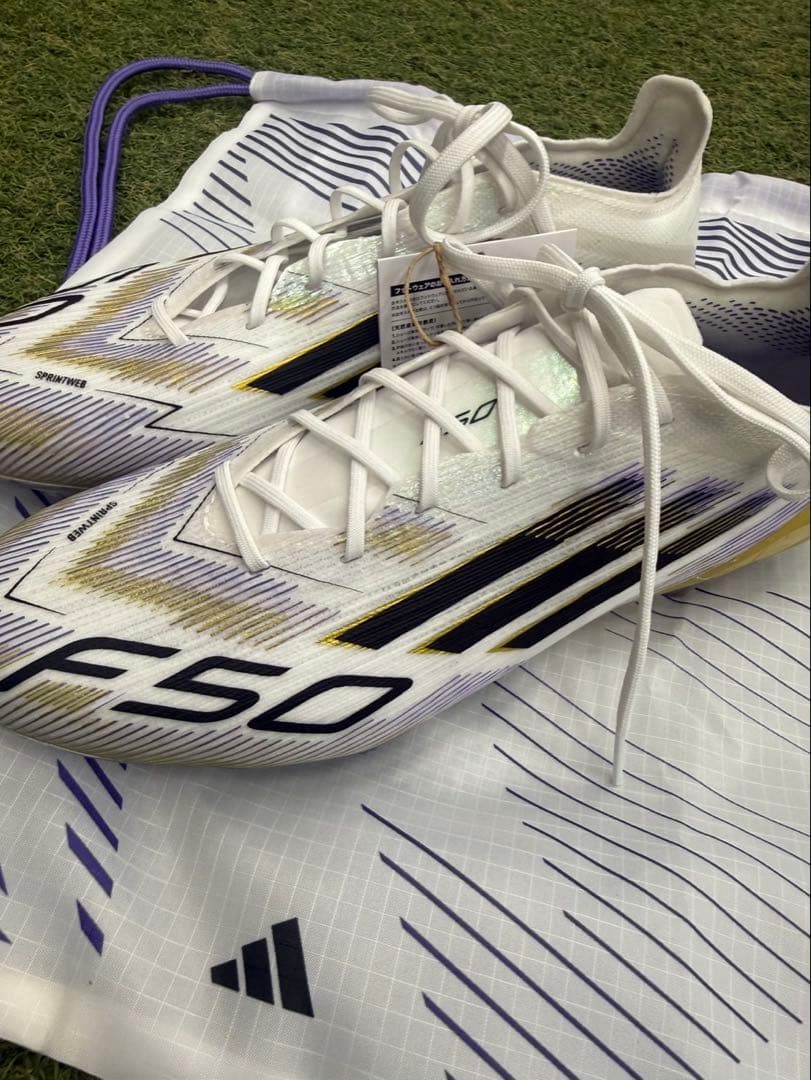 ⭐️新品⭐️adidas F50 サッカーシューズ ホワイト/パープル/ブラック