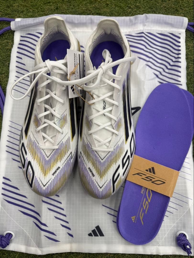 ⭐️新品⭐️adidas F50 サッカーシューズ ホワイト/パープル/ブラック