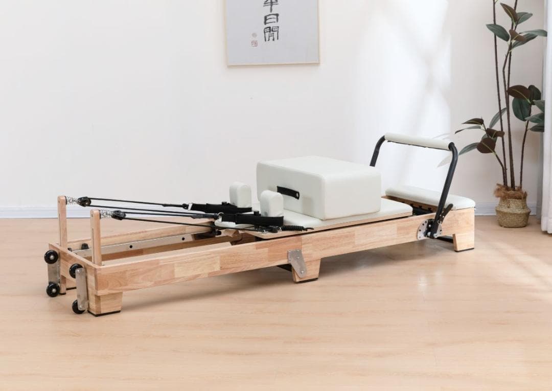Kelly様新品ウッドフォルダブルピラティスリフォーマー セット