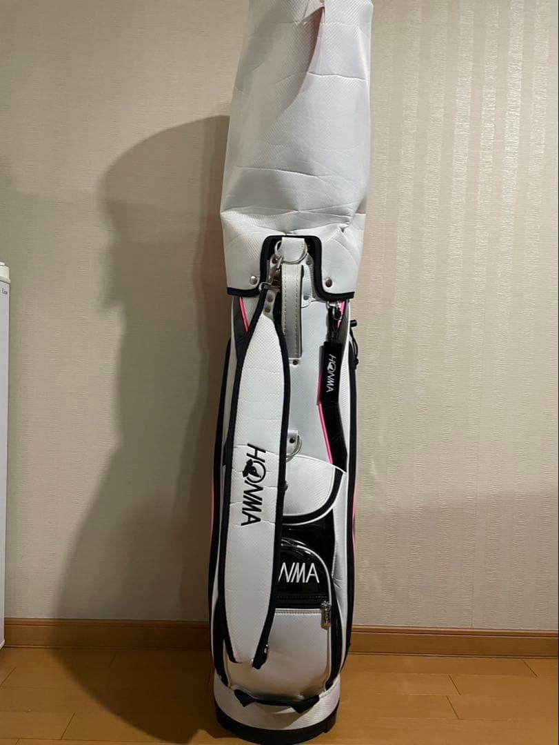 HONMA キャディバッグ 黒白ピンク　美品