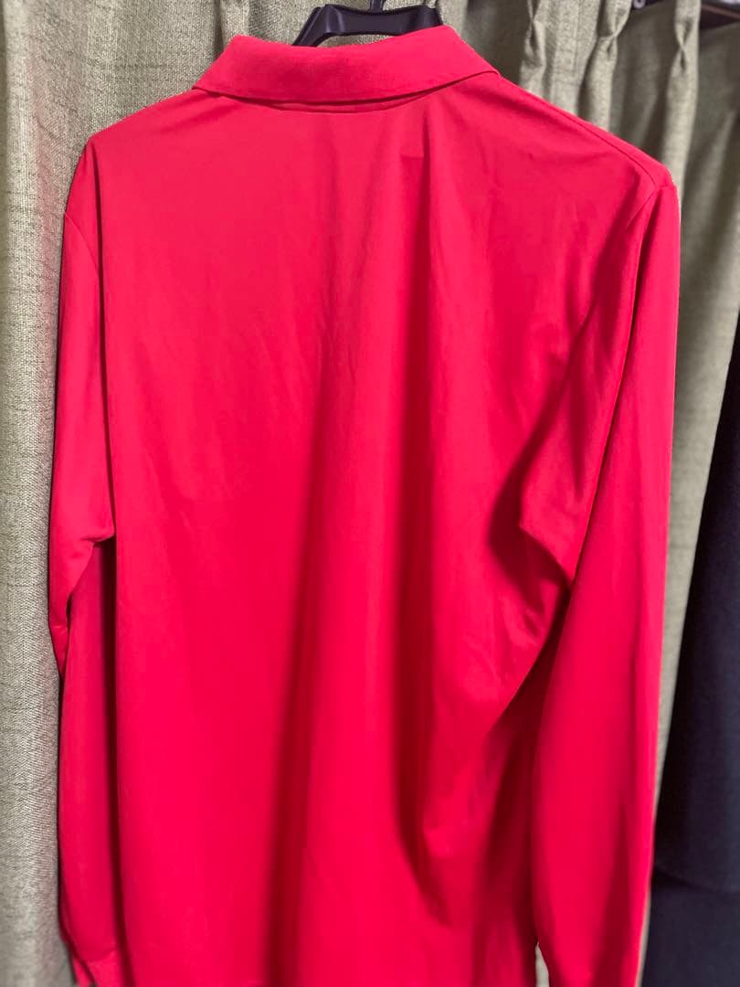 Munsingwear レッド 長袖ポロシャツ