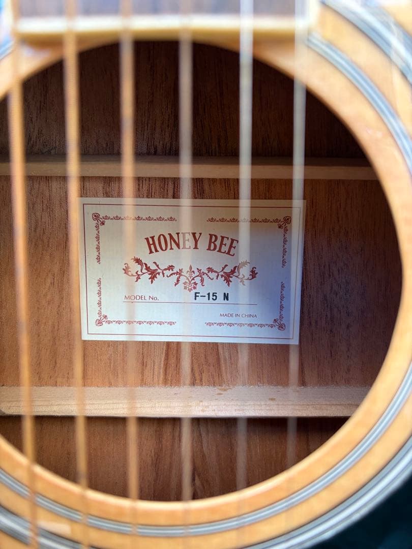 HONEY BEE F-15 N アコースティックギター ナチュラル 美品
