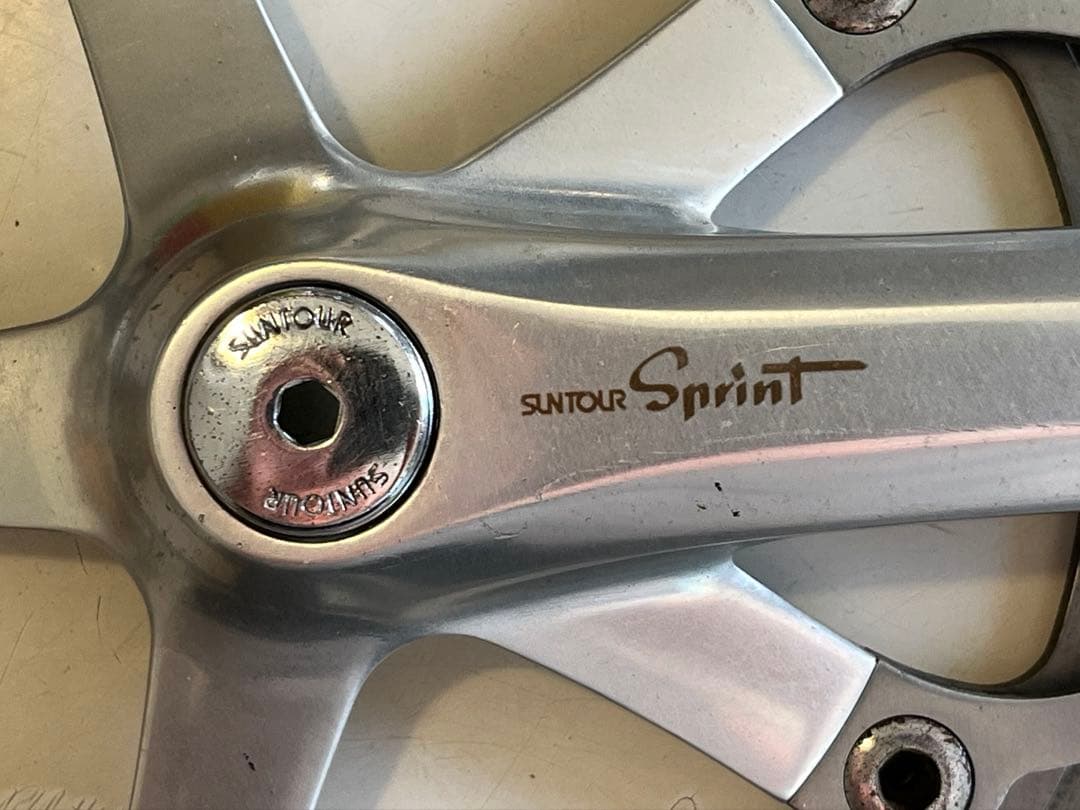 セール中SUNTOUR SPRINT クランクセット 165mm 53T 43T