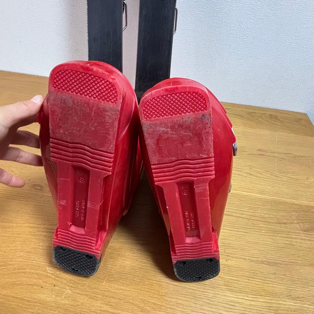メンズ　ショートスキー　ファンスキーセット　Gen 27-27.5cm 赤