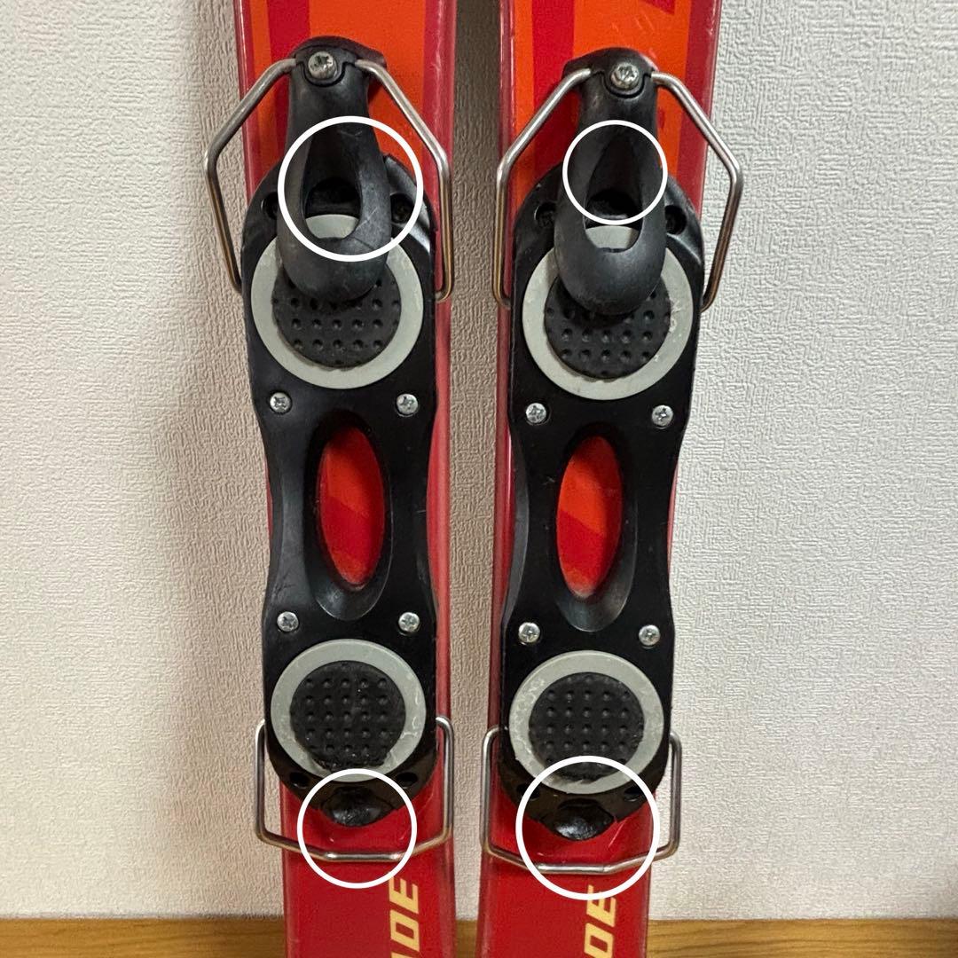 メンズ　ショートスキー　ファンスキーセット　Gen 27-27.5cm 赤