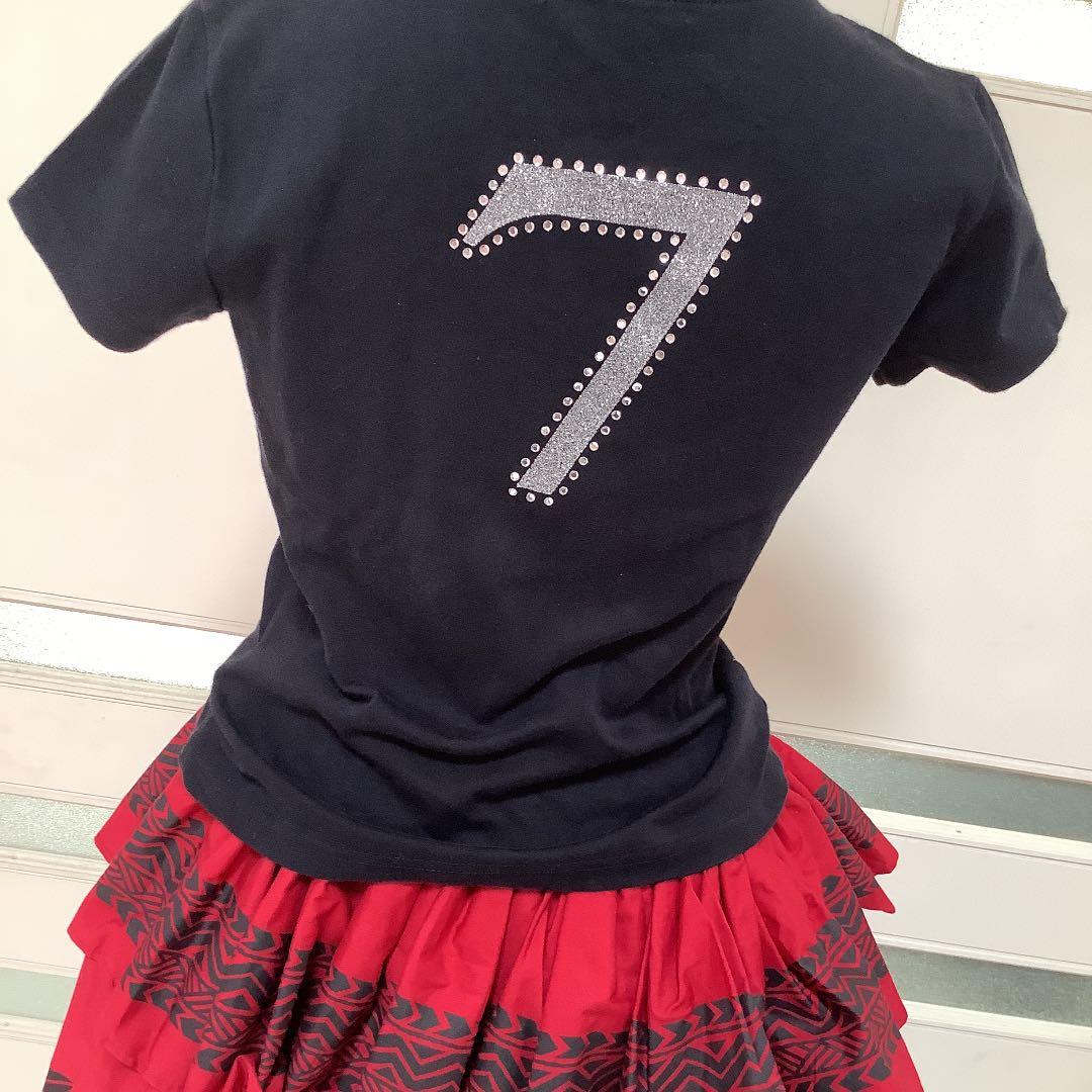 Hawaii  フラダンス　パウスカート【キラキラTシャツ＆シェルレイ】おまけ付
