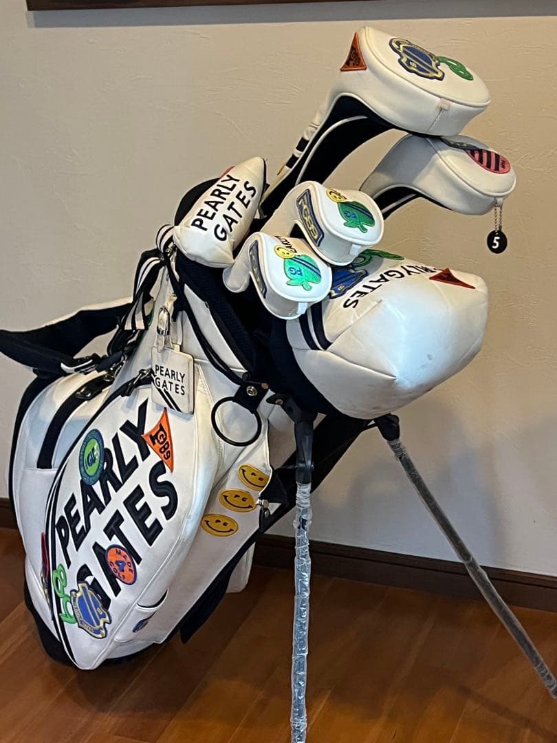 PEARLY GATES キャディバッグ　ヘッドカーバーセット