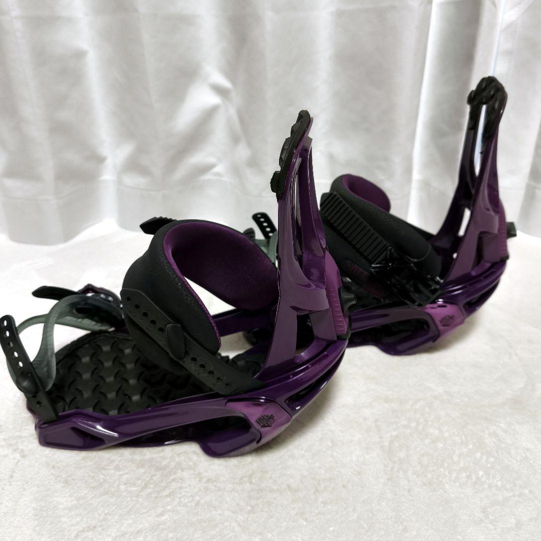 SALOMON rhythm パープル スノーボードビンディング　Mサイズ