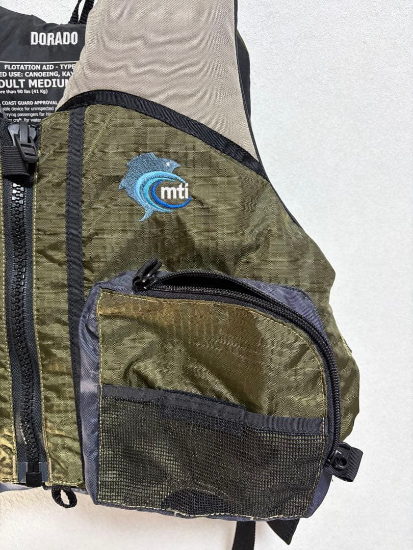 MTI Dorado カヤックPFD M/L オリーブ