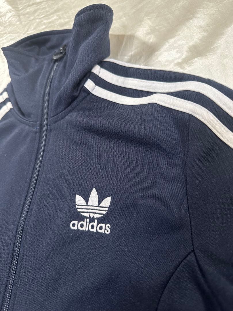adidas ヨーロッパ トラックジャケット ジャージ 刺繍ロゴ トレフォイル
