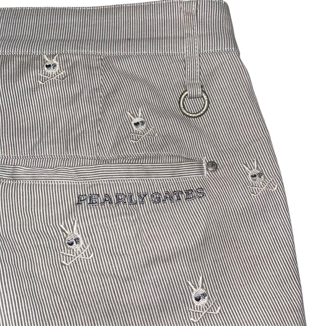 PEARLY GATES ウサギ刺繍 総柄 パンツ XL